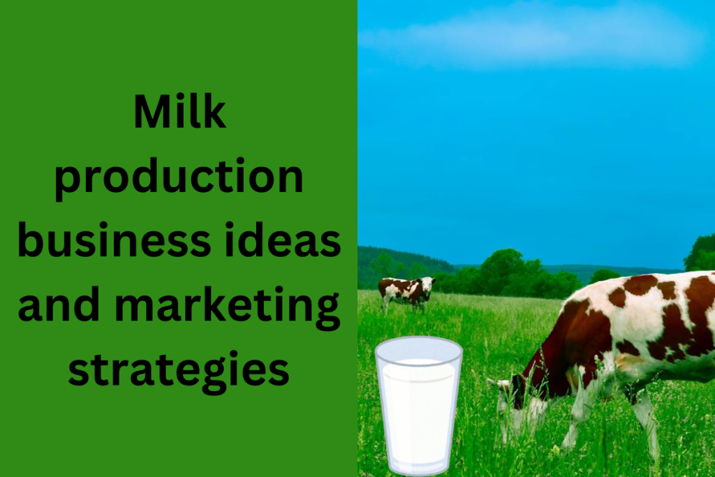 Milk Production Business Concept