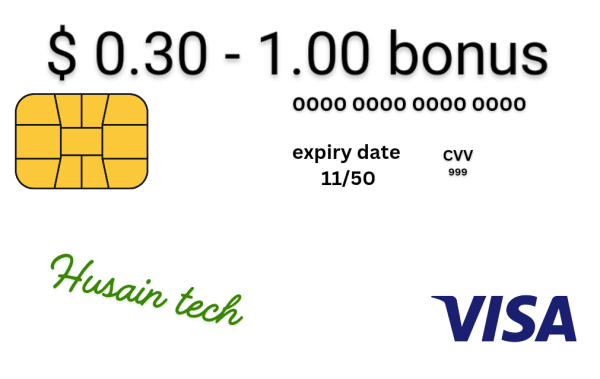 Visa card $ bonus